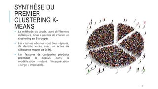 Modelisation Score Segmentation d'un fichier client | Machine Learning | PPTX