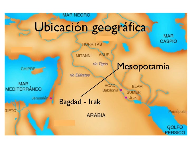 Resultado de imagen para Ubicación geográfica mesopotamia