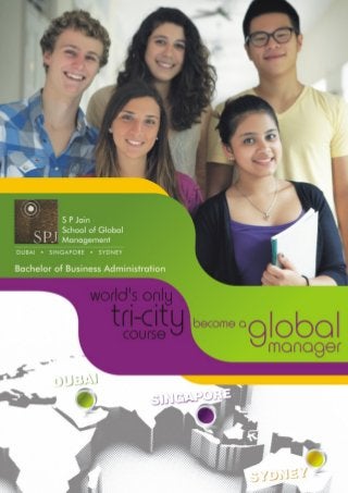 S P Jain School of Global Management Bba e brochure
