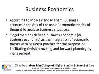 Business Economics | PDF