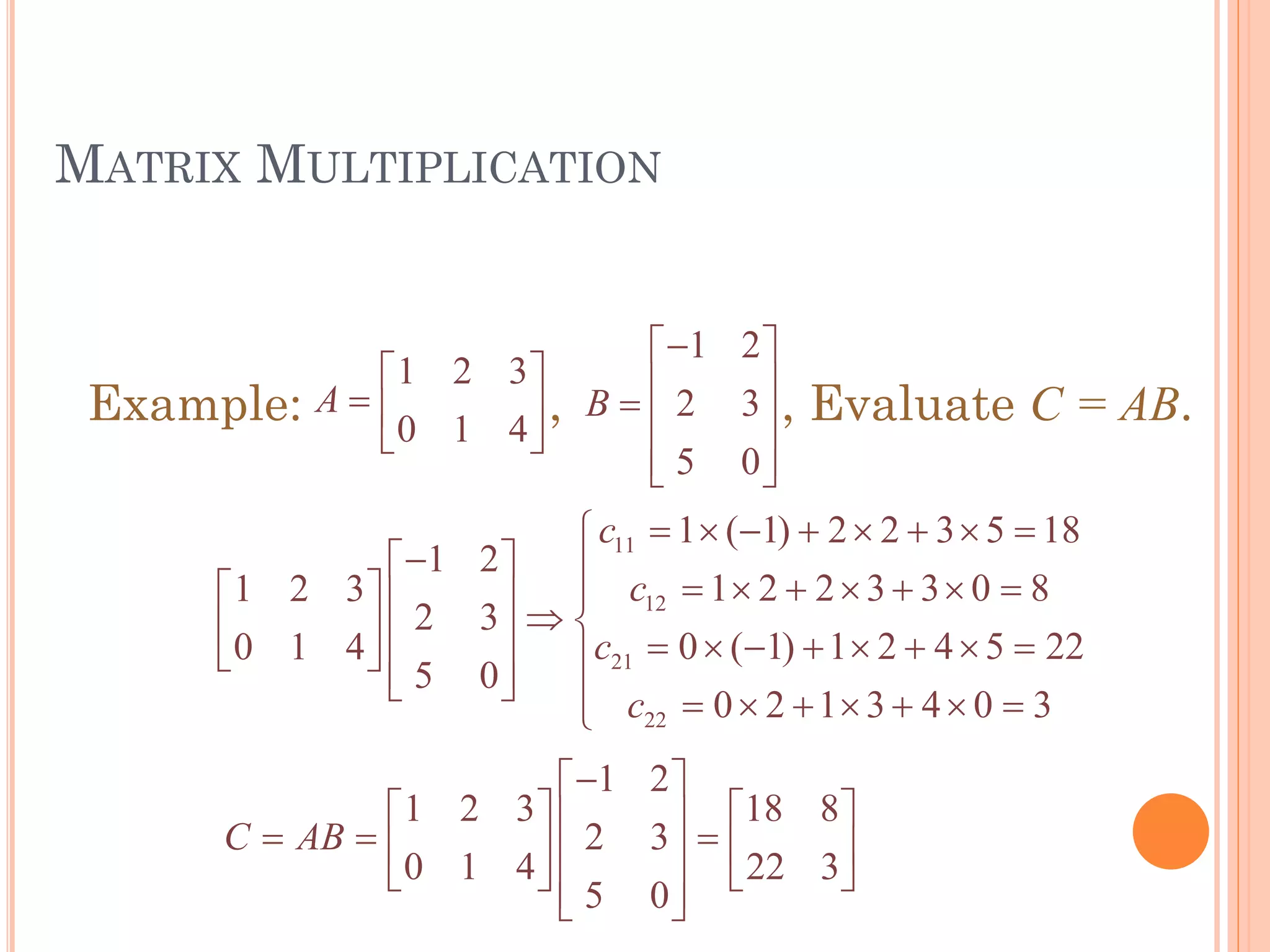 Matrices & Determinants | PDF