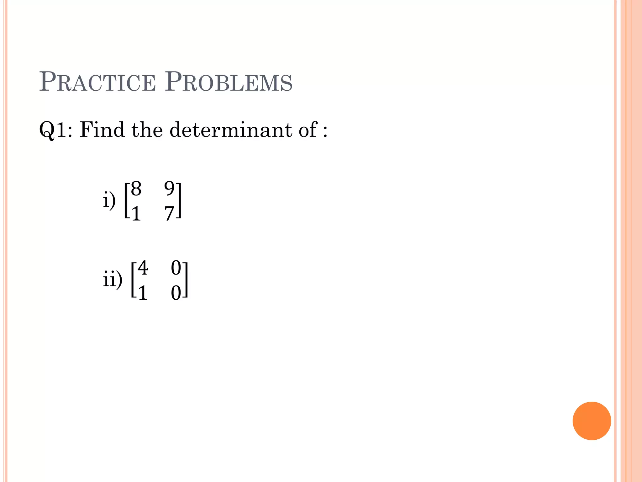 Matrices & Determinants | PDF