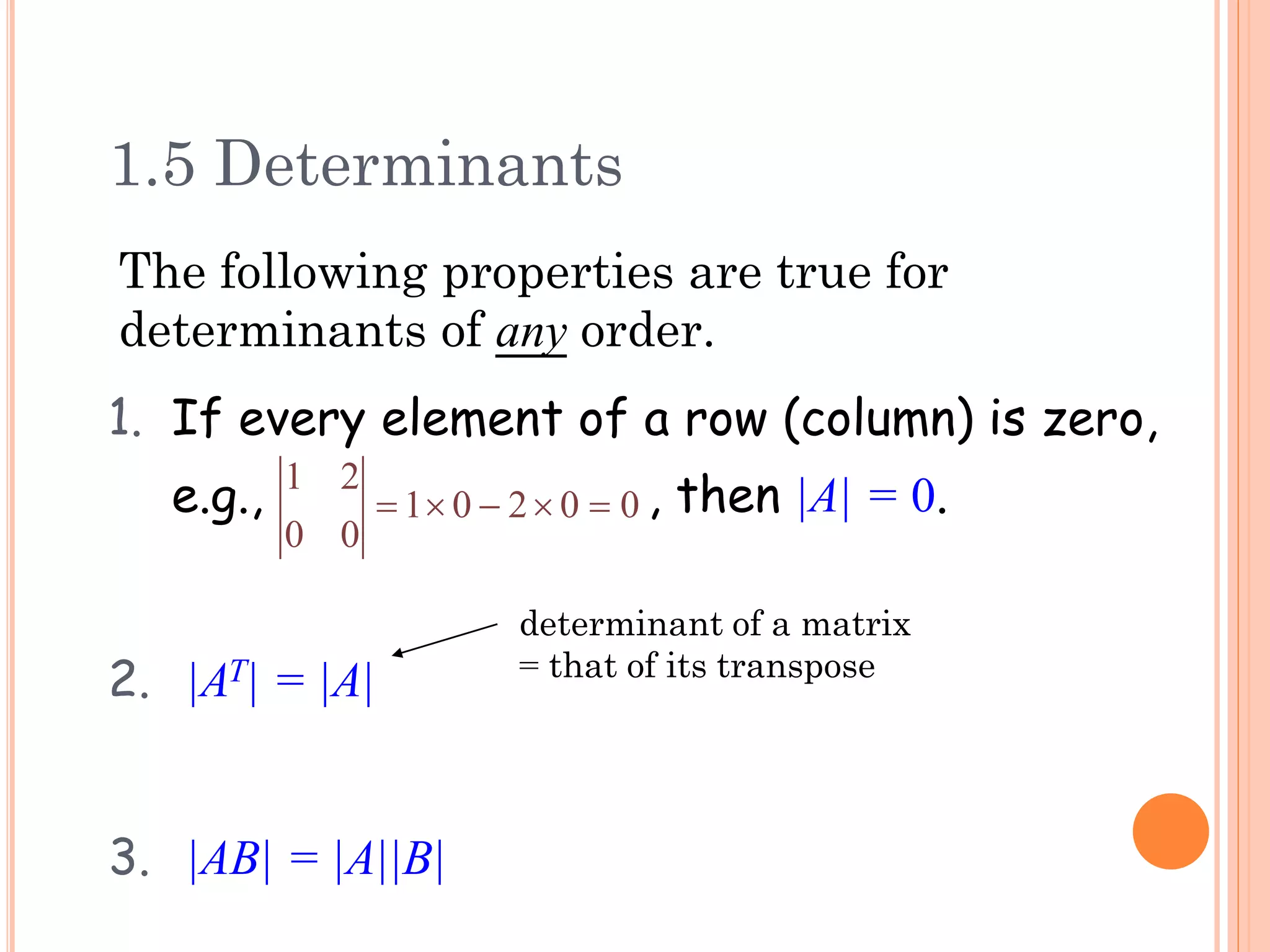 Matrices & Determinants | PDF