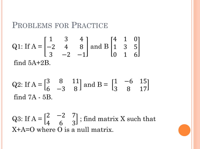 Matrices & Determinants | PDF