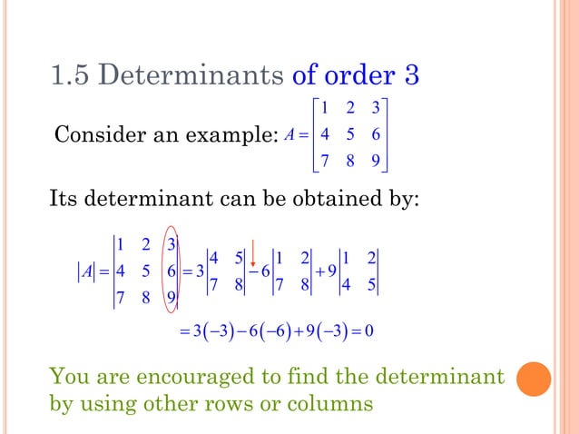 Matrices & Determinants | PDF
