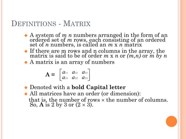 Matrices & Determinants | PDF