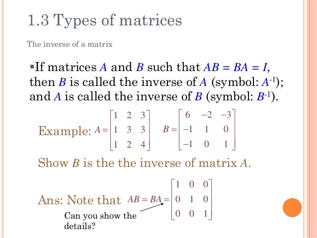 Matrices & Determinants