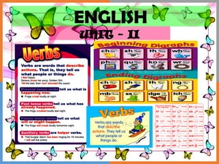 ENGLISH
UNIT - II
 