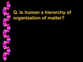 BBA Part1_1 (Gajaseni, 2001)41
Q. Is human a hierarchy of
organization of matter?
 
