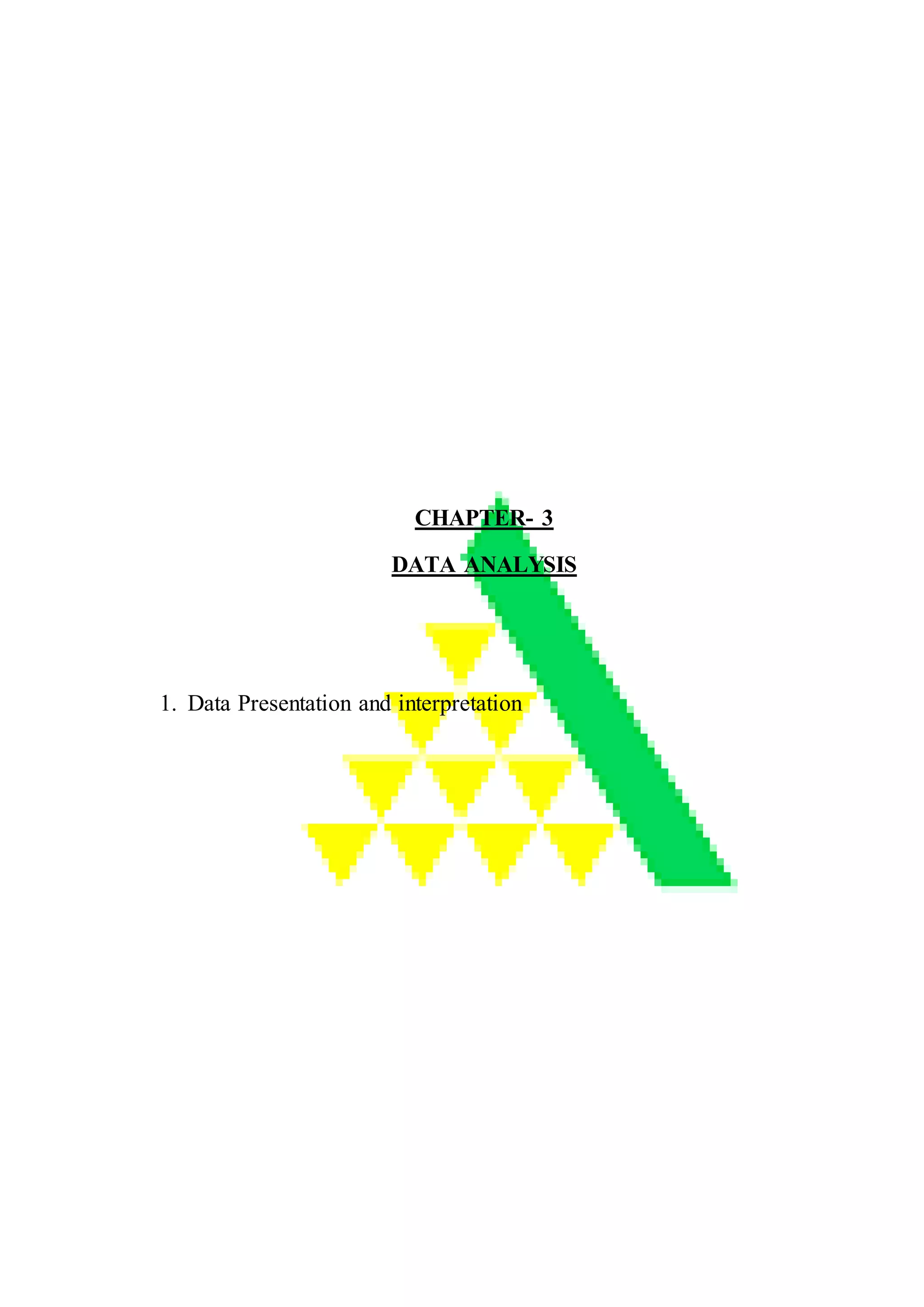 CHAPTER- 3
DATA ANALYSIS
1. Data Presentation and interpretation
 