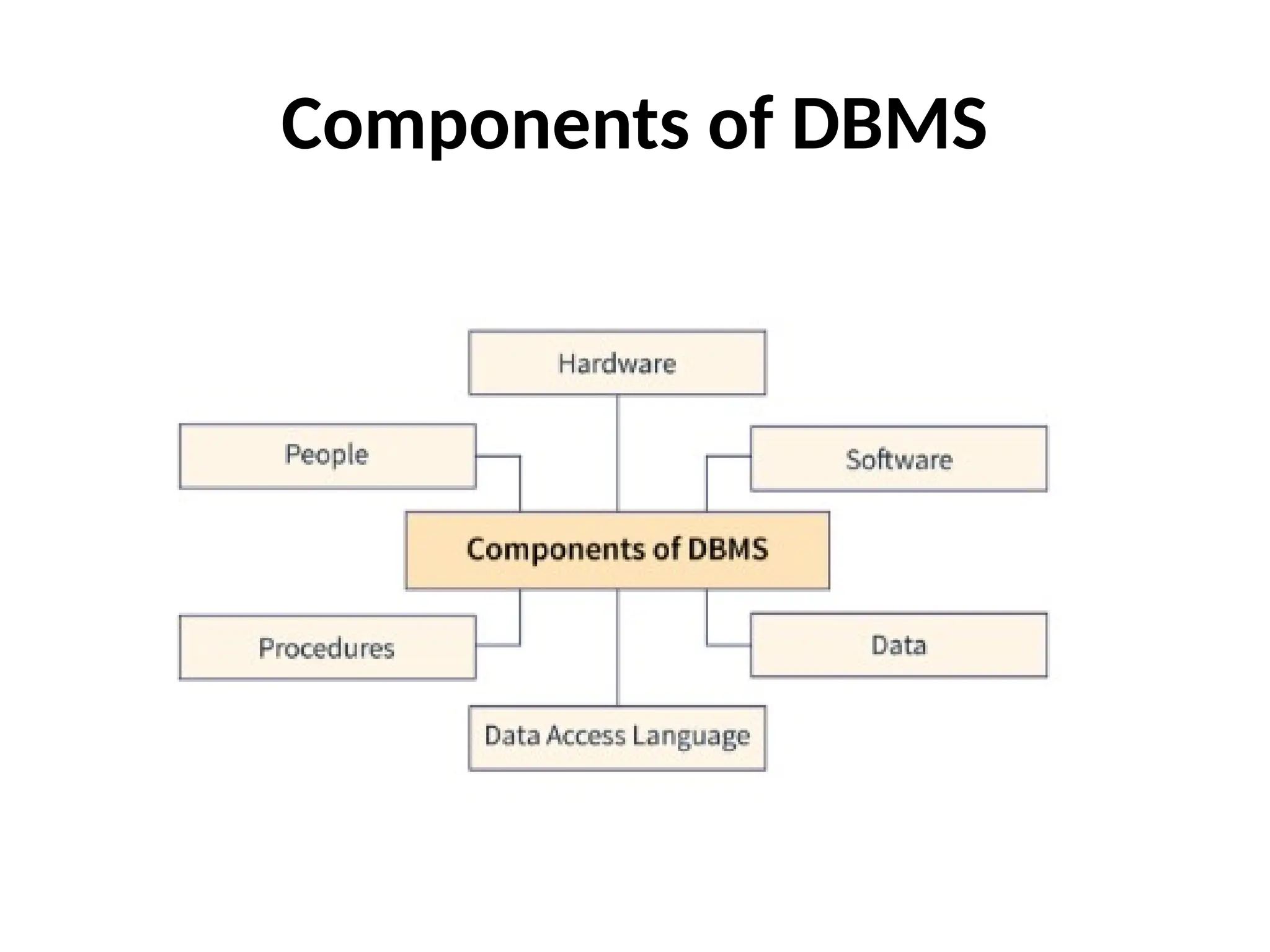 Components of DBMS
 