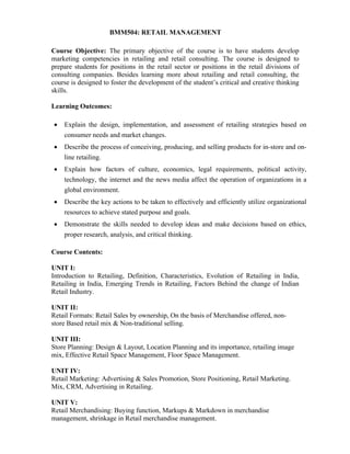 Retail Management Bba Notes.pdf BBA SYLLABUS.pdf