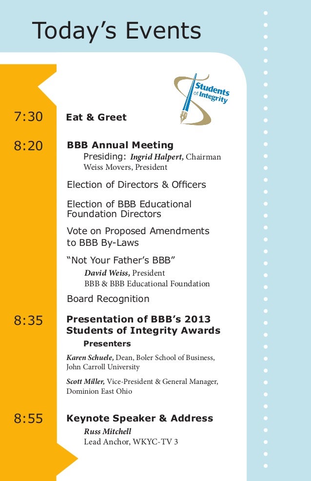 2013 annual meeting and