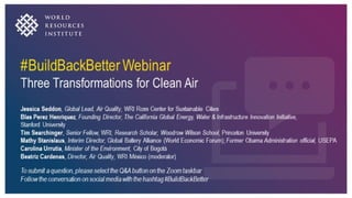 Presentation by Tim Searchinger, Senior
Fellow, WRI; Research Scholar, Woodrow
Wilson School, Princeton University
 