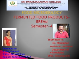 Presented by:
R. Petchiammal
II M.sc, Microbiology
Reg no: 20201232516112
Submitted to:
Dr. Mariappan
Assistant professor
Department of
microbioloy
SPKC-Alwarkurichi
 