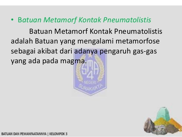 Macam Batuan dan Pemanfaatannya