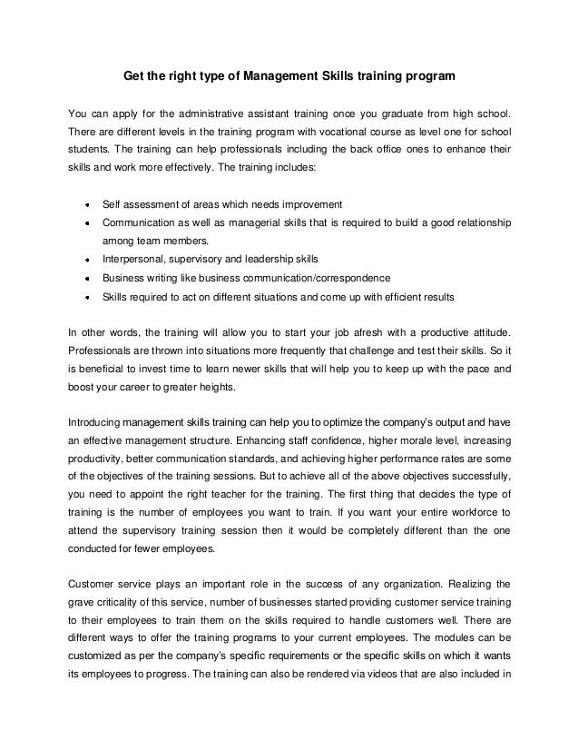 types of customer service training