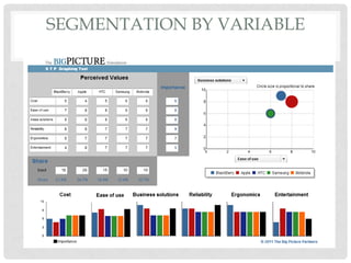 SEGMENTATION BY VARIABLE
 