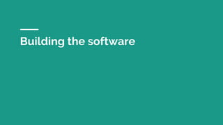 Building the software
 