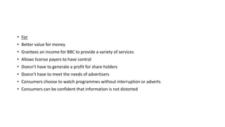 Bbc Income Sources The BBC | PPTX