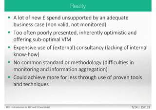 M01 - Introduction to BBC and 5 Case Model 5/13 | 14/194
 