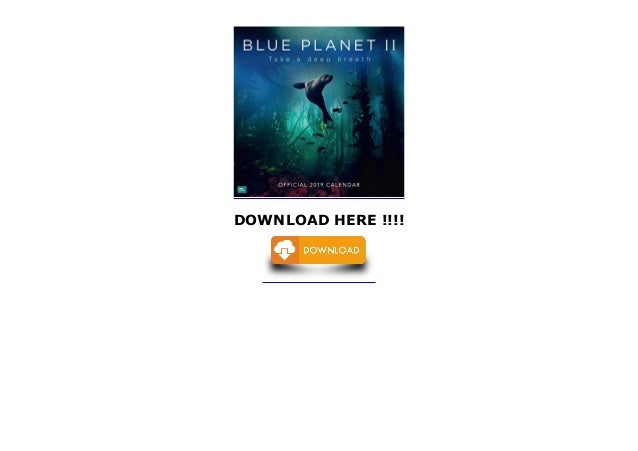 BBC Blue Planet 2019 Official Square Wall Calendar 30 x 30cm 