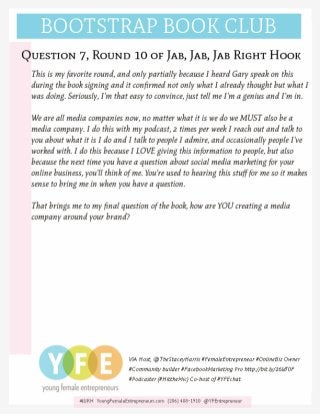 Jab Jab Jab Right Hook Q7 for Bootstrap Book Club