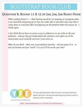 Jab Jab Jab Right Hook Q8 for Bootstrap Book Club