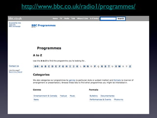 http://www.bbc.co.uk/radio1/programmes/ 