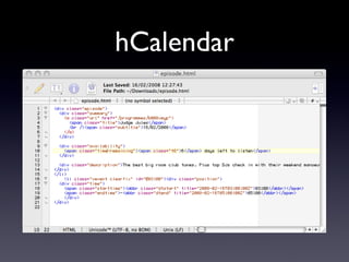 hCalendar 