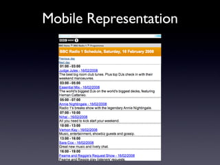 Mobile Representation 