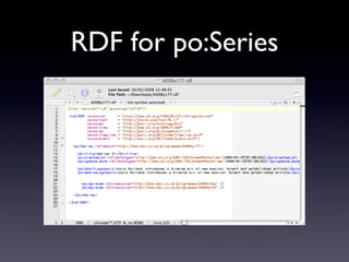 RDF for po:Series 
