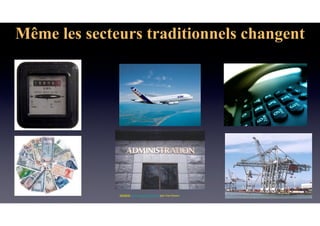 Même les secteurs traditionnels changent
SOURCE: www.entrepriseglobale.biz Jean-Yves Huwart 
 