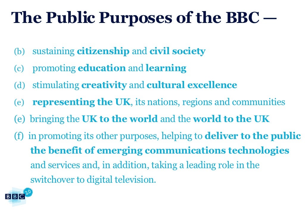 Public Purposes Of The Bbc _ Bbc Missions And Values – KYDS
