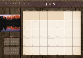 J U N E
                                            S U N DAY           M O N DAY    T U E S DAY    W E D N E S DAY        T H U R S DAY        F R I DAY    S AT U R DAY




                                                                                                                                    1                2
                                                                Full Moon




                                        3                   4                5               6                     7                8                9
                                                                                                                       Flag Day




               M A Y                   10                  11               12              13                    14               15               16
 S   M     T      W      T    F    S

           1      2      3    4   5         Father’s Day                                    First Day of Summer
 6    7    8      9    10    11   12
13   14   15     16    17    18   19
20   21   22     23    24    25   26
27   28   29     30    31
                                       17                  18               19              20                    21               22               23
               J U L Y
 S   M     T      W      T    F    S

 1    2    3      4      5    6   7
 8    9   10     11    12    13   14
15   16   17     18    19    20   21
22   23   24     25    26    27   28
29   30   31
                                       24                  25               26              27                    28               29               30
 