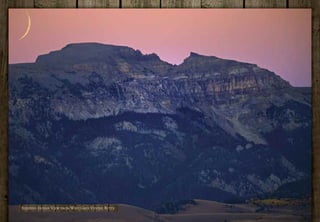 SLEEPING INDIAN VIEW FROM WEST GROS VENTRE BUTTE
 