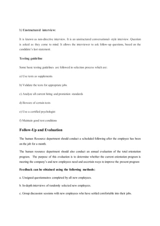 Unilever Interview Guide.pdf Report on unilever limited | DOCX