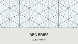 BBC BRIEF
KADEN SOWELS
 