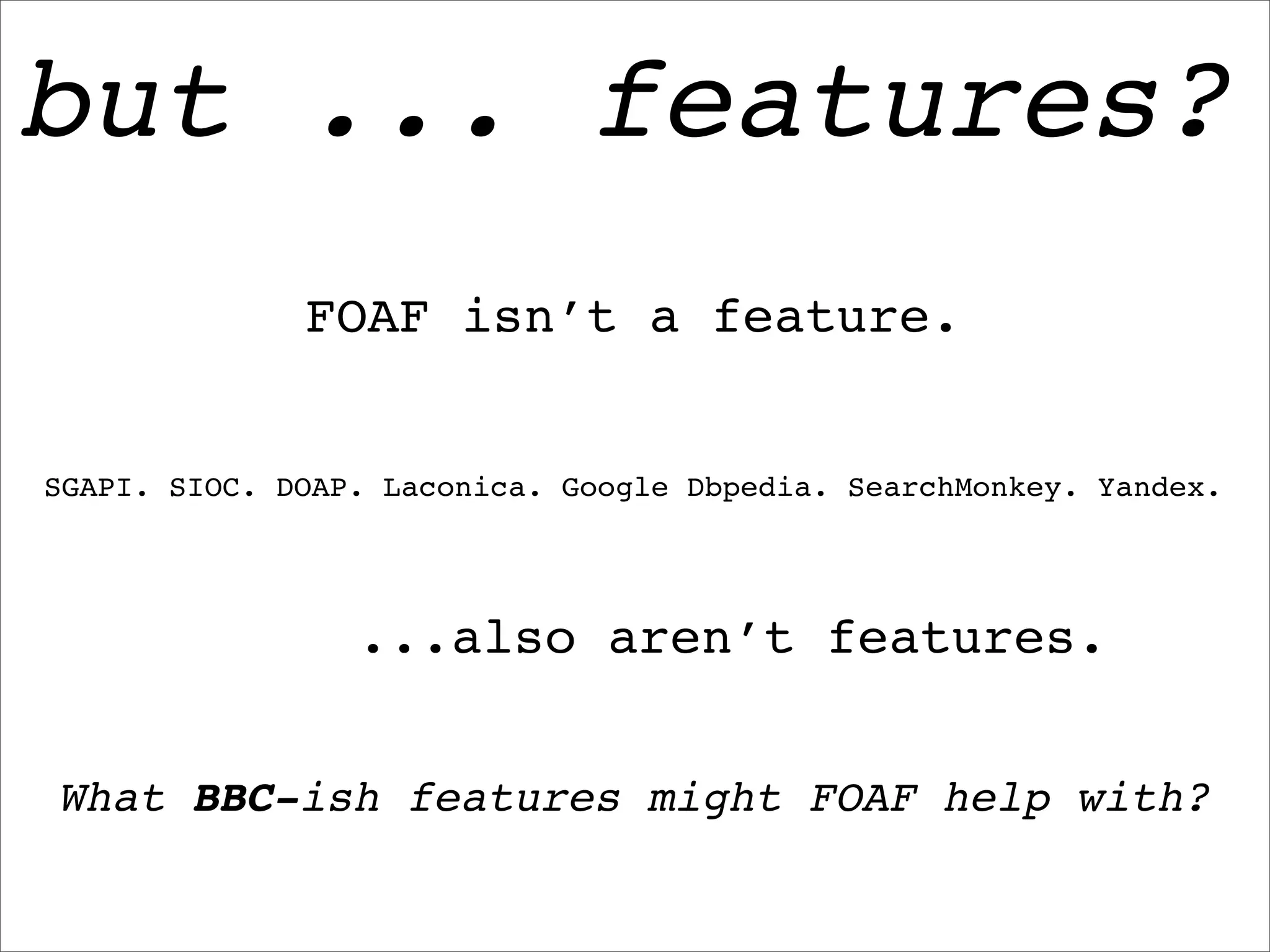 BBC foaf talk