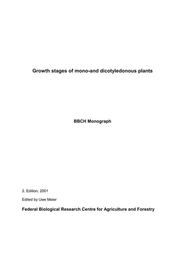 BBCH | PDF | Agriculture | Industries