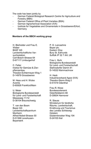 BBCH | PDF