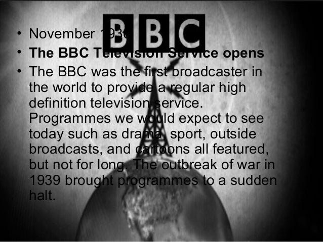 Image result for The British Broadcasting Corporation (BBC) inaugurated regular high-definition public broadcasts in London in 1936.