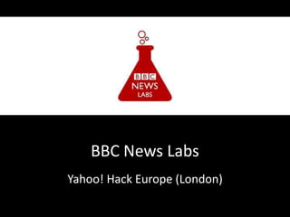 BBC News Labs
Yahoo! Hack Europe (London)
 