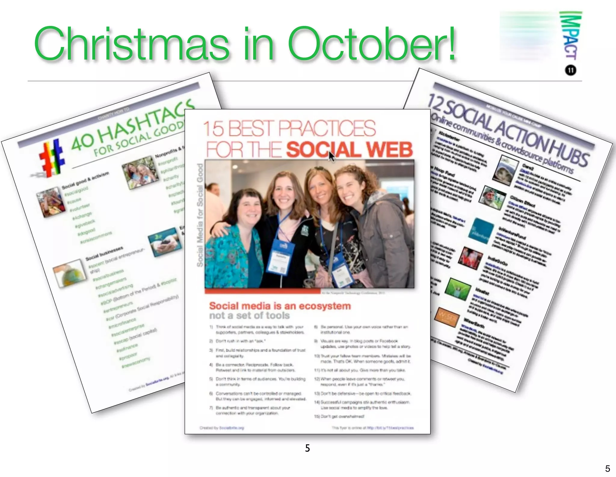 Christmas in October!




             5
                        5
 