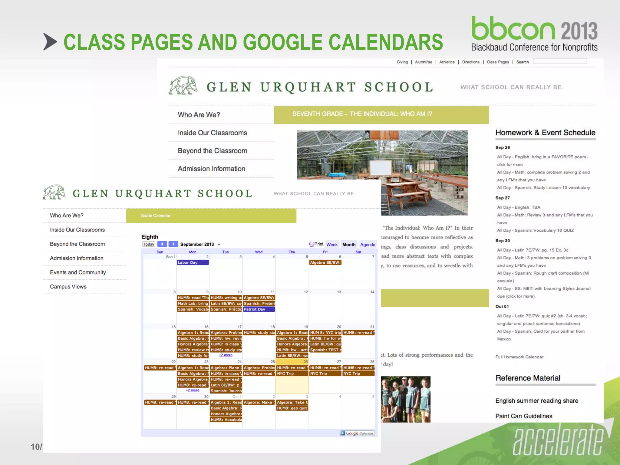 10/7/2013 #bbcon 21
CLASS PAGES AND GOOGLE CALENDARS
 