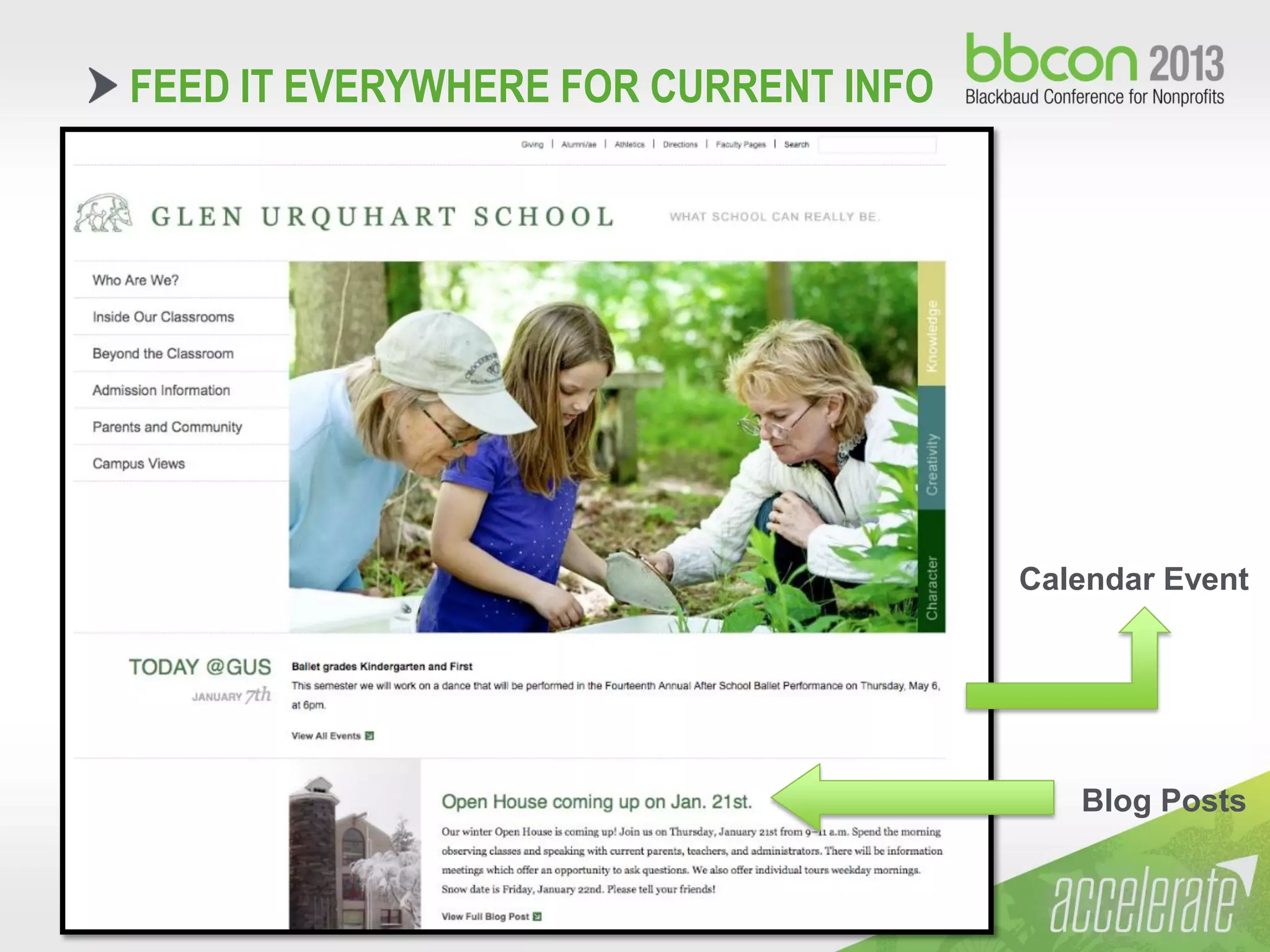 10/7/2013 #bbcon 23
FEED IT EVERYWHERE FOR CURRENT INFO
Blog Posts
Calendar Event
 