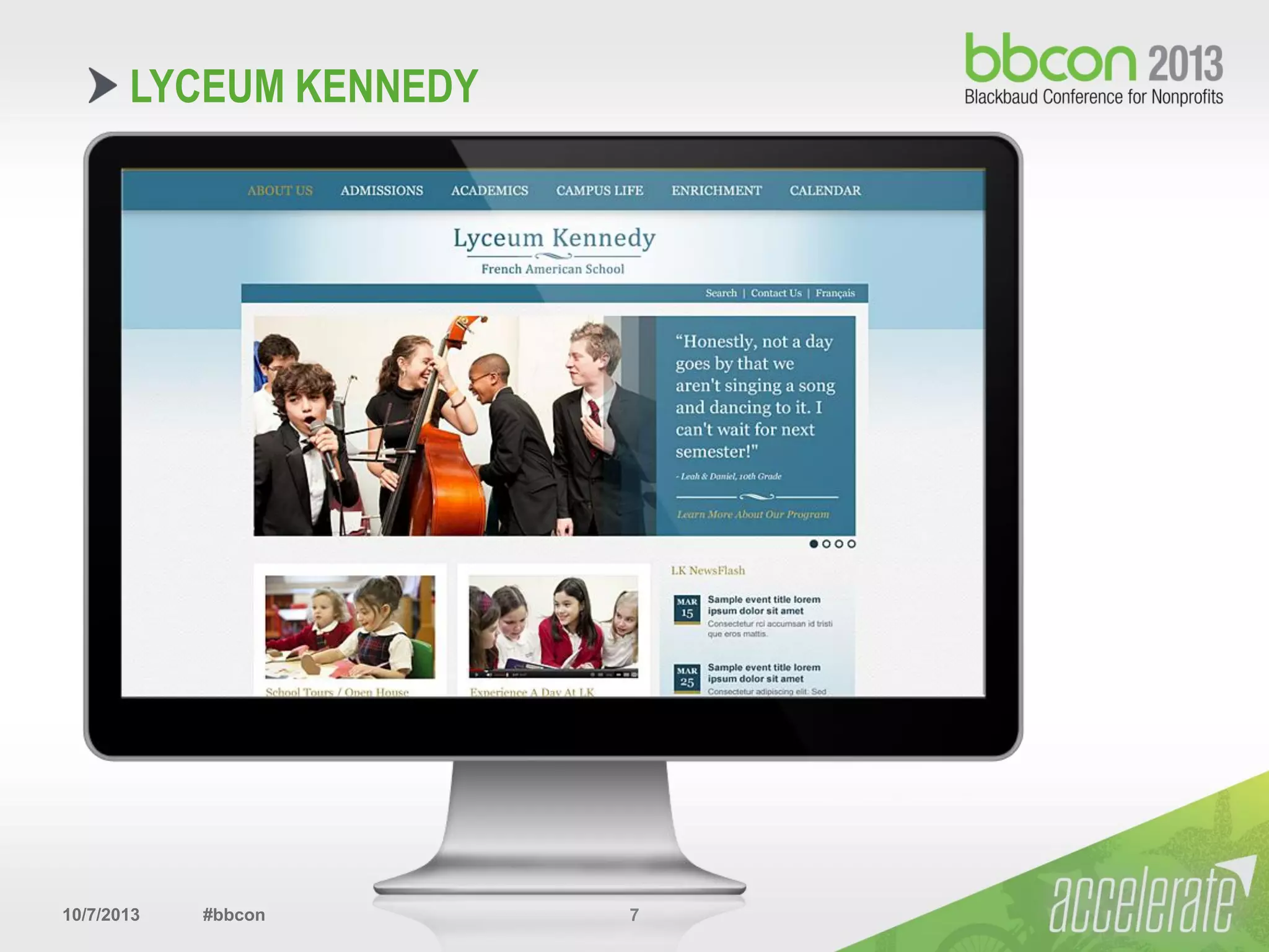 10/7/2013 #bbcon 7
LYCEUM KENNEDY
 