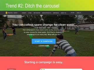 Trend #2: Ditch the carousel
•  Bullets
•  Second level
•  Third level
10 #bbcon
 
