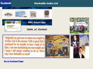 Herbalife India Ltd
Timeline-Content
Download-App
Page-1
Page-2
BBC Smart-App
Smart-App
Table of Content
Go to Content Page