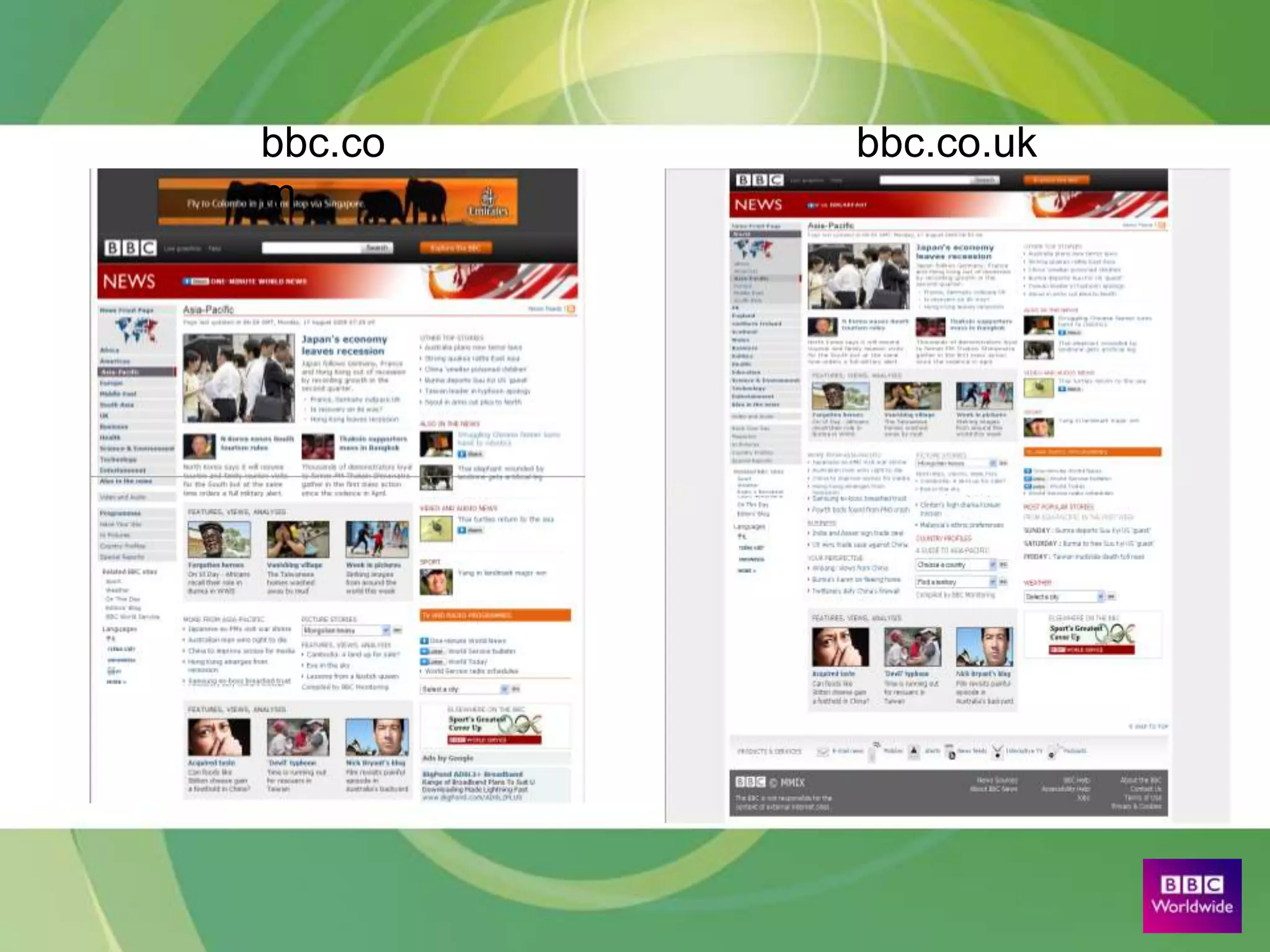 BBC.COM reaches 1.9M UNIQUE USERS 